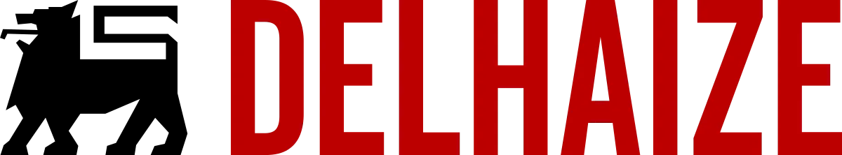 Delhaize logo in de folder van deze week