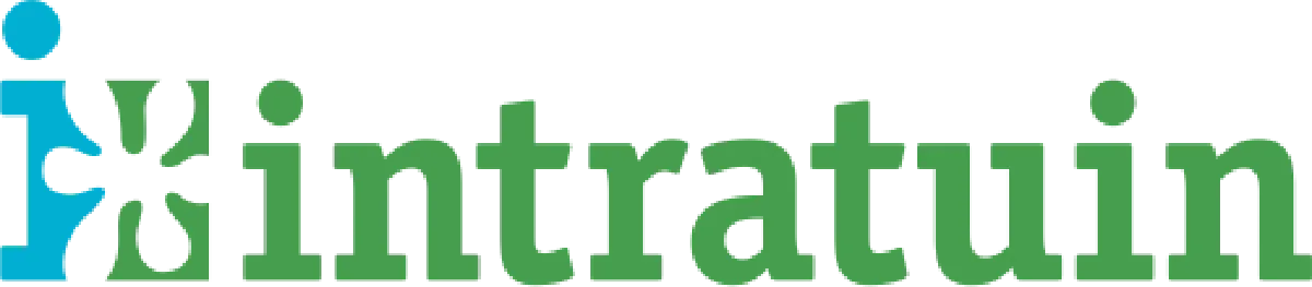 Intratuin logo in de folder van deze week