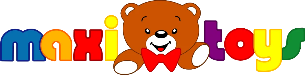 Maxi Toys logo in de folder van deze week