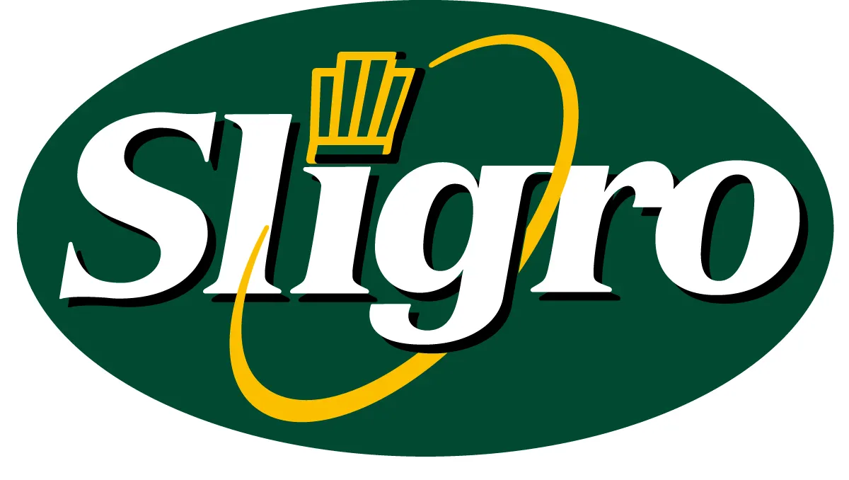 Sligro logo in de folder van deze week