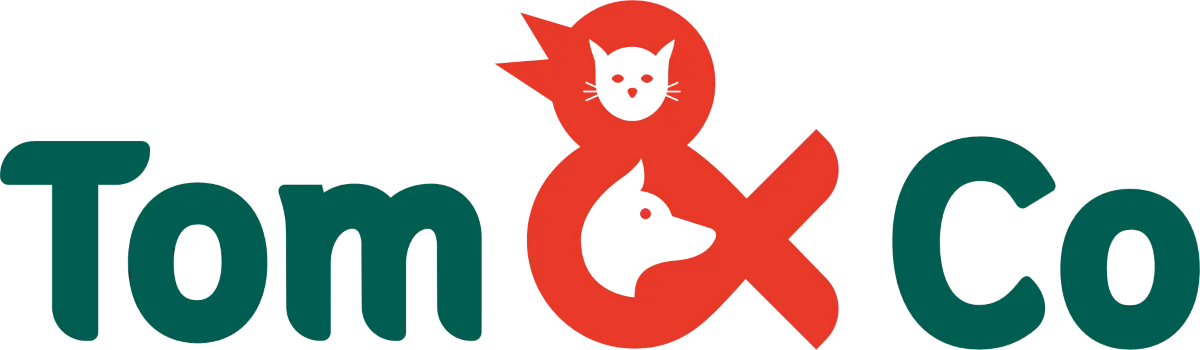 Tom&Co logo in de folder van deze week