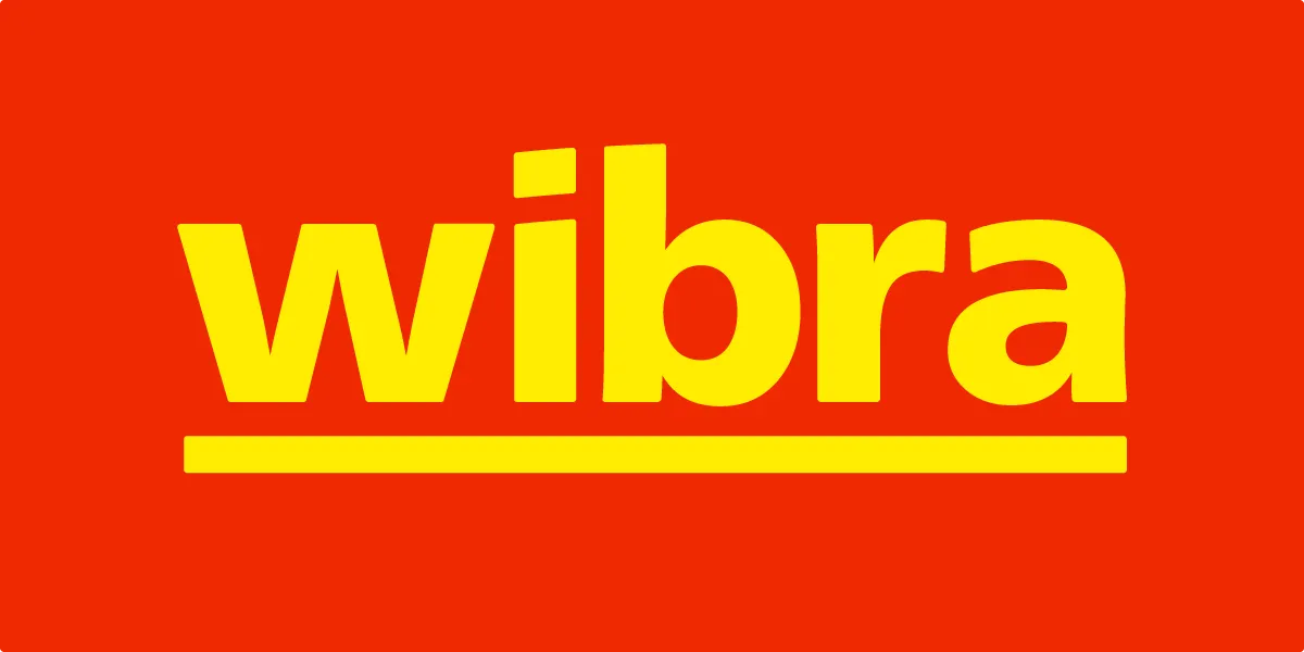 Wibra logo in de folder van deze week
