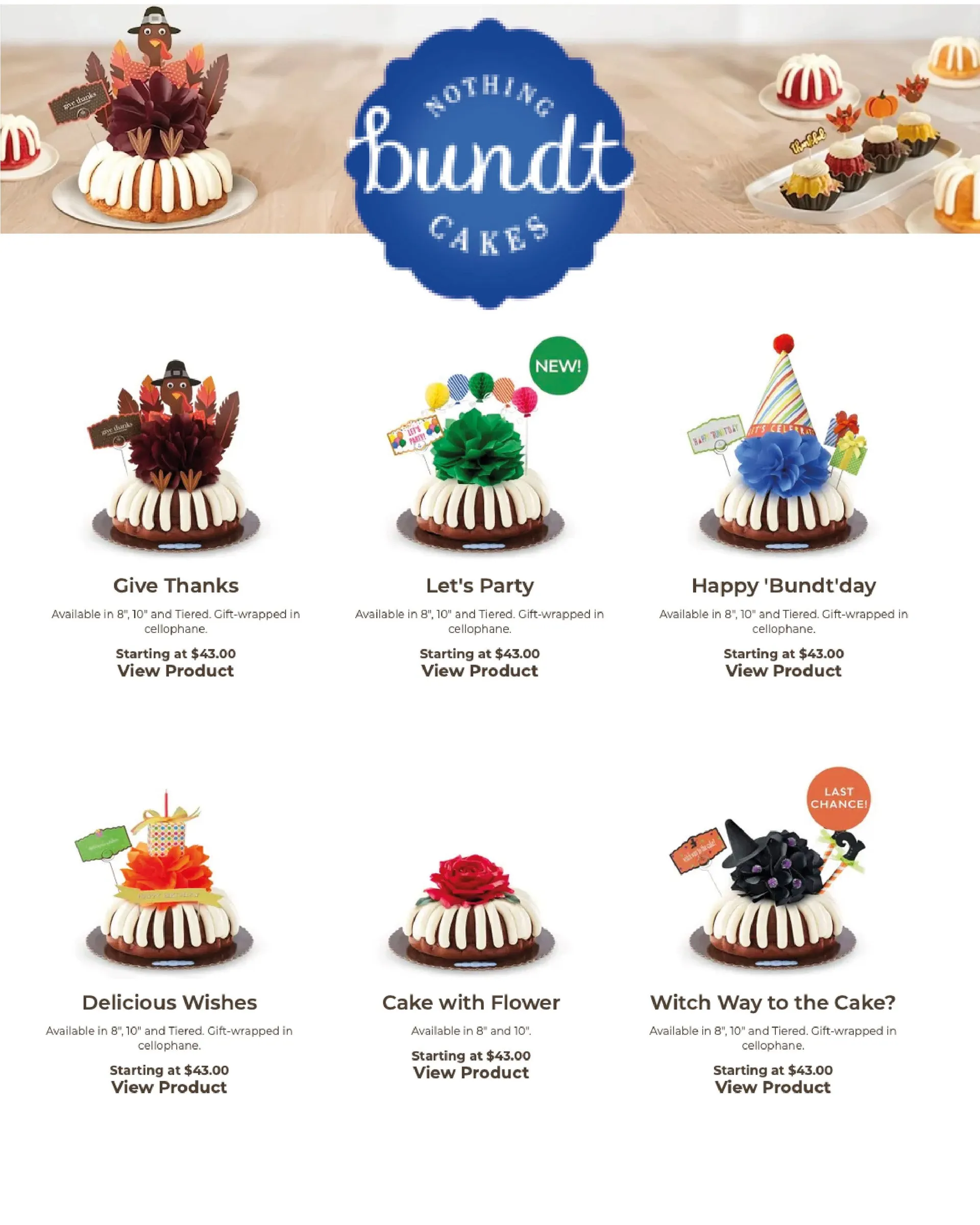 Weekly ad Nothing Bundt Cakes Sales from November 20 to December 5 2024 - Page 