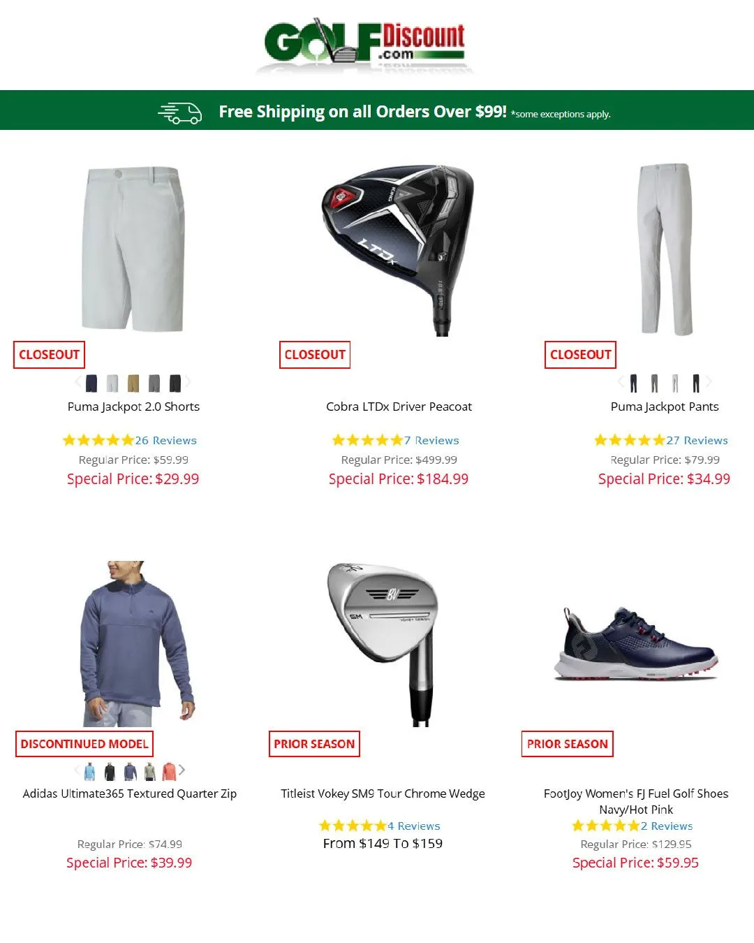 Weekly ad Golf Discount Sales from November 20 to December 5 2024 - Page 2