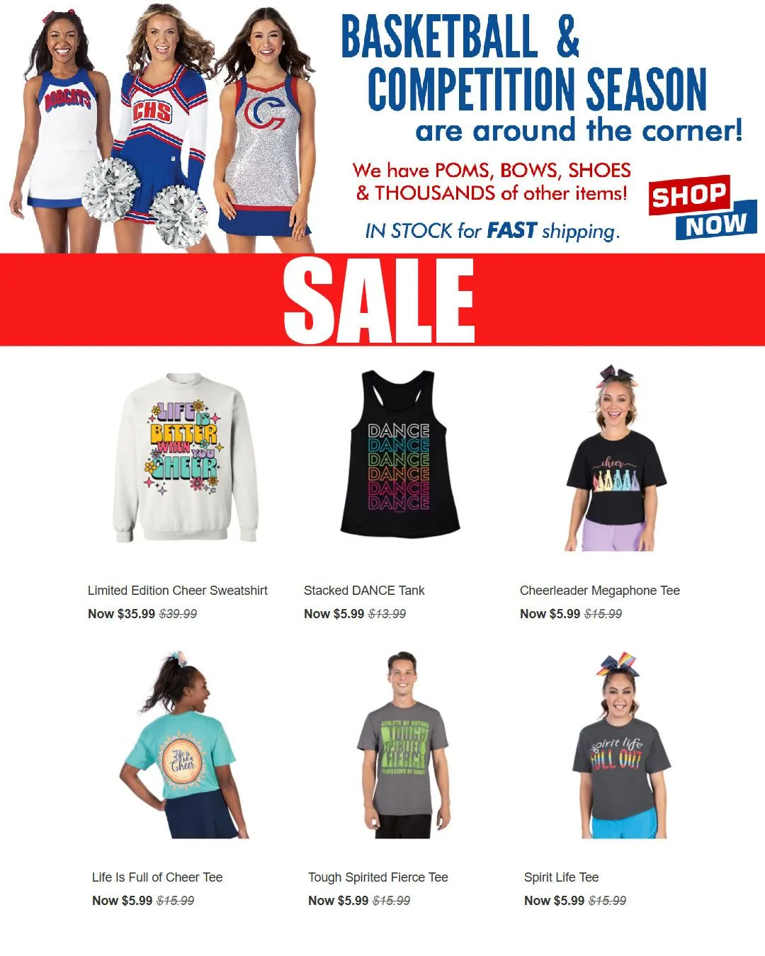 Weekly ad Cheerleading.com Sales from December 5 to December 19 2024 - Page 
