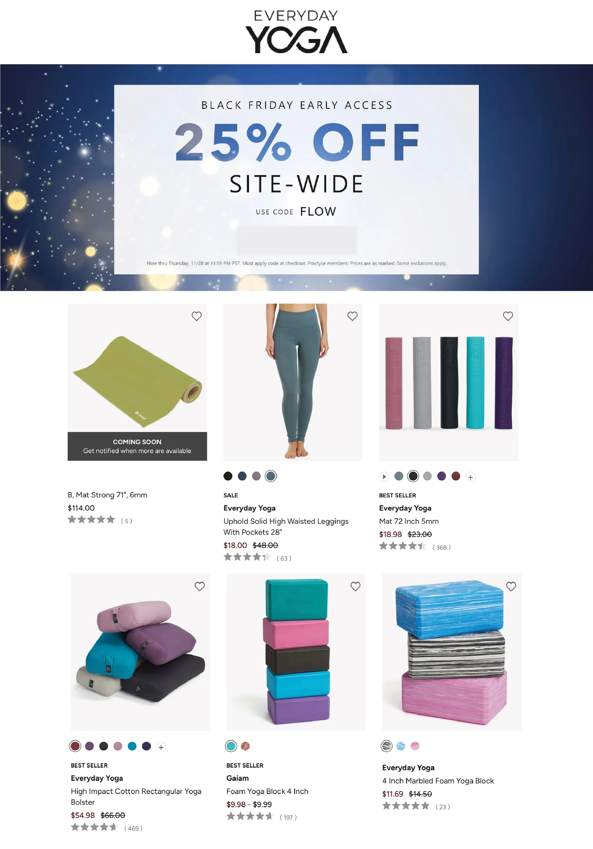 Weekly ad Everyday Yoga Sales from December 5 to December 19 2024 - Page 