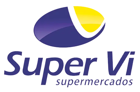 Super vi Supermercados logo de folhetos