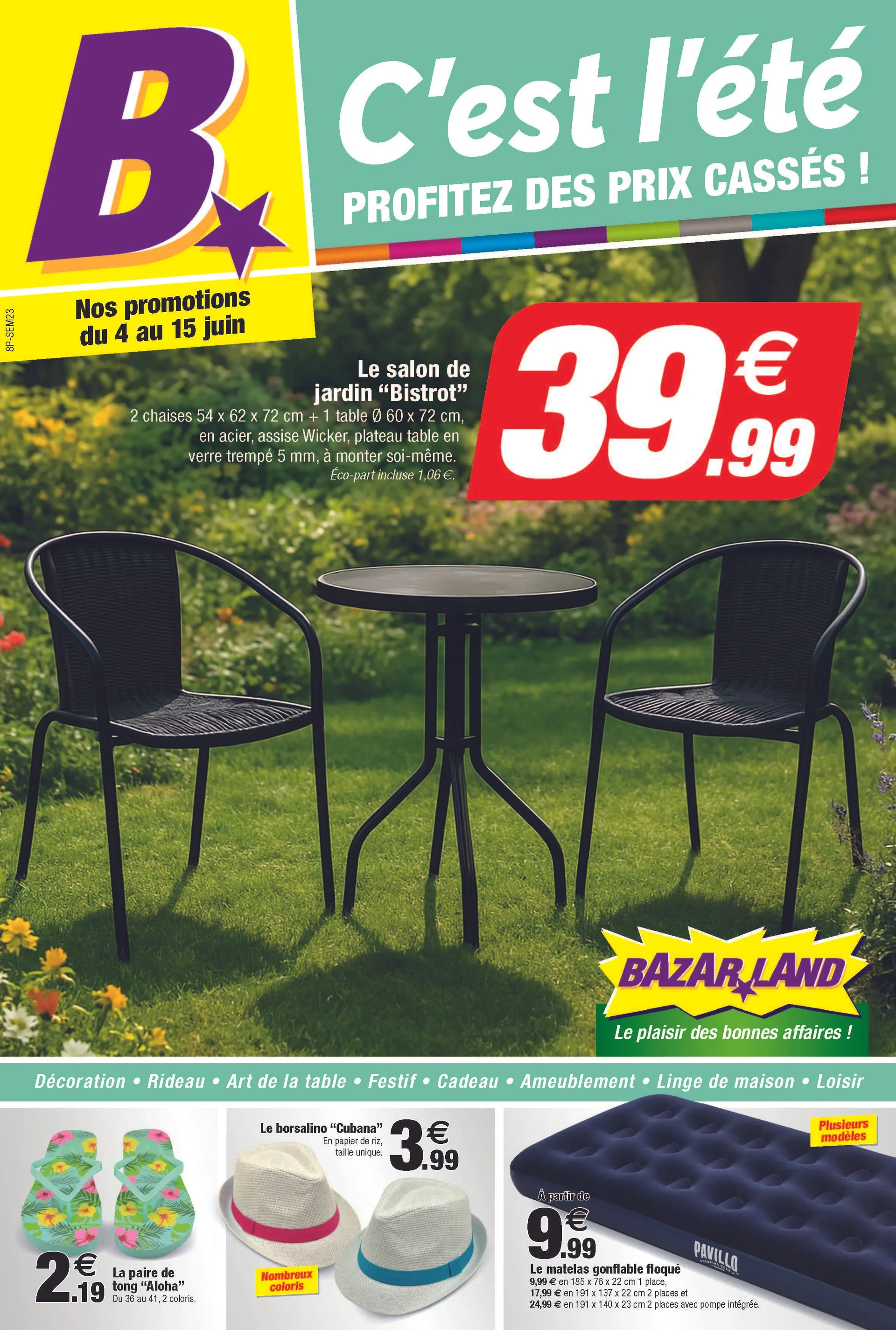 Catalogues Bazarland du 4 juin au 15 juin 2025 - Catalogue page 