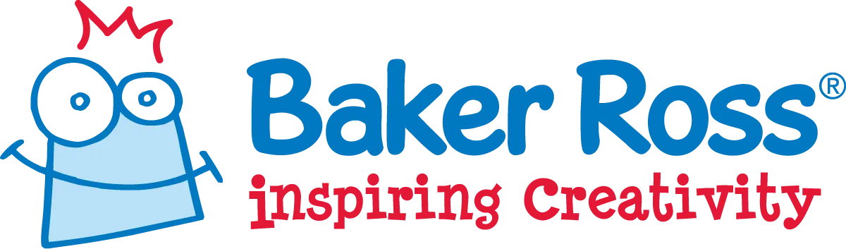 Baker Ross logo. Current catalogue