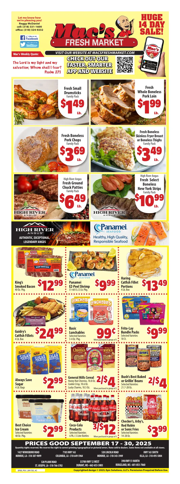 Weekly ad Mac's Freshmarket Sales from September 18 to September 30 2025 - Page 1