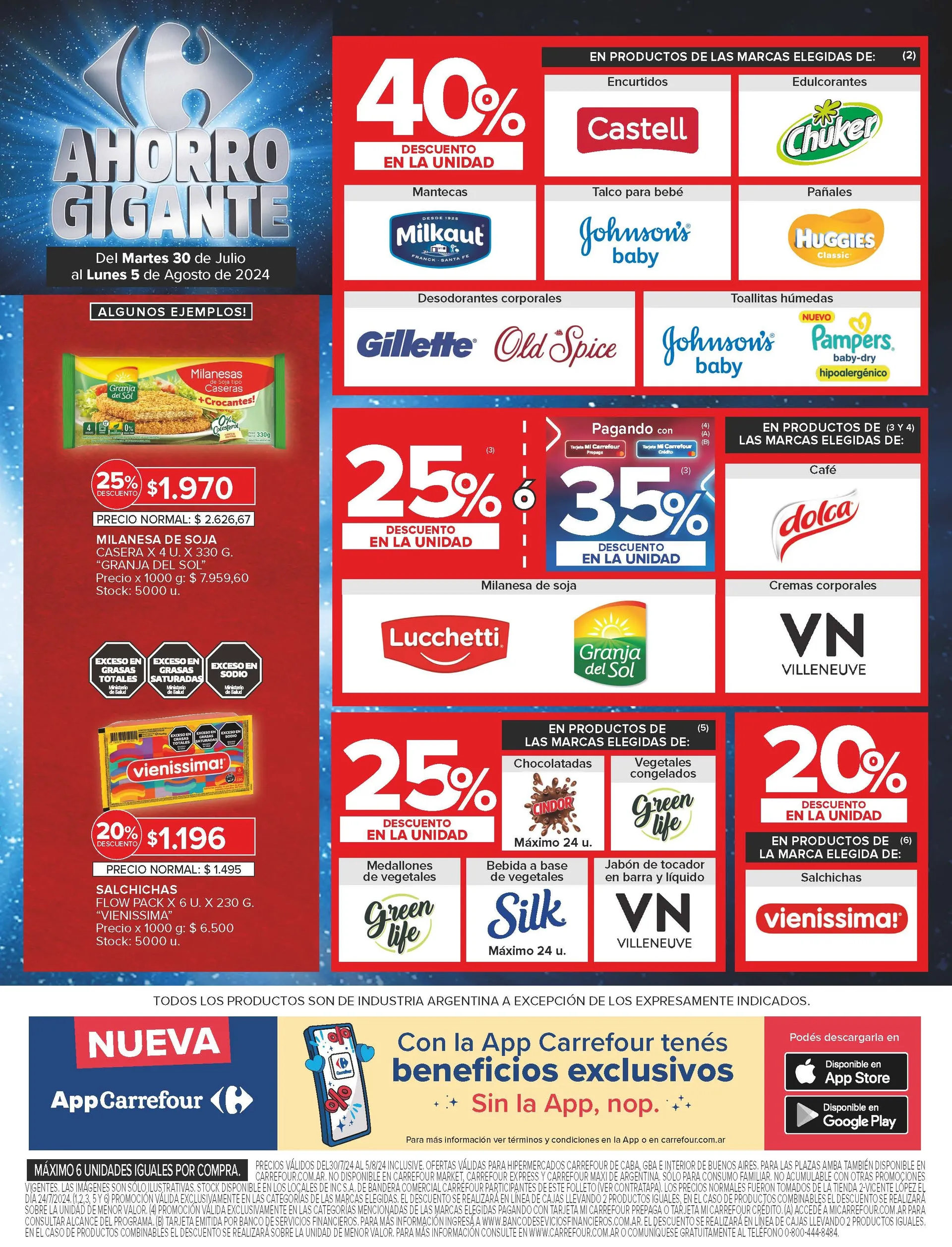 Ofertas de Carrefour Ahorro Gigante 30 de julio al 5 de agosto 2024 - Página 7 del catálogo