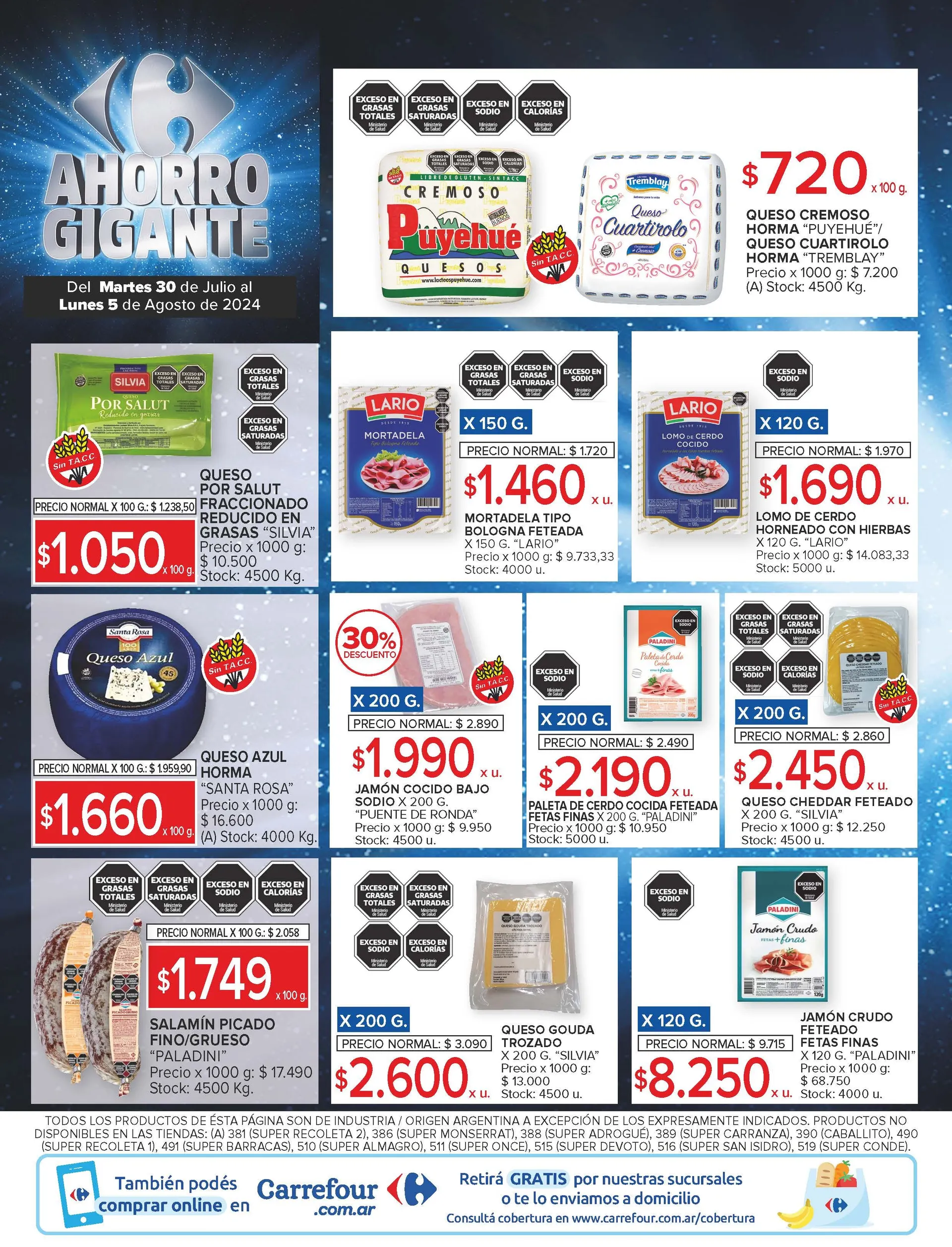 Ofertas de Carrefour Ahorro Gigante 30 de julio al 5 de agosto 2024 - Página 12 del catálogo