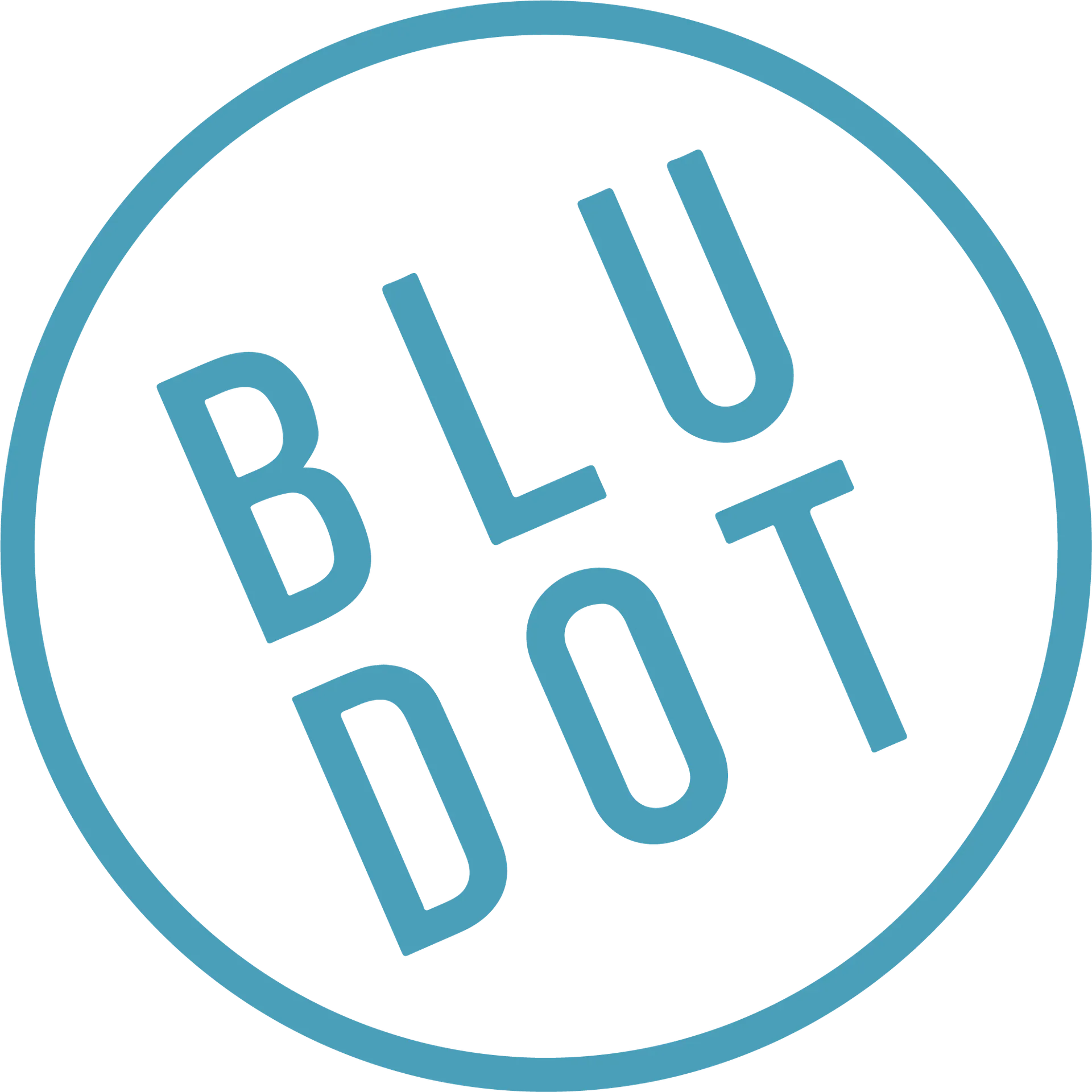 Blu Dot logo de catálogo