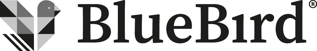 BlueBird logo de folhetos