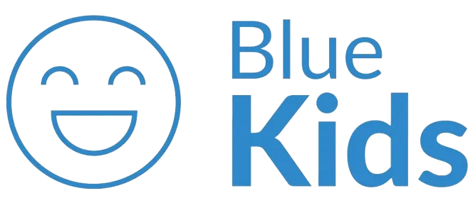 Blue Kids logo de folhetos