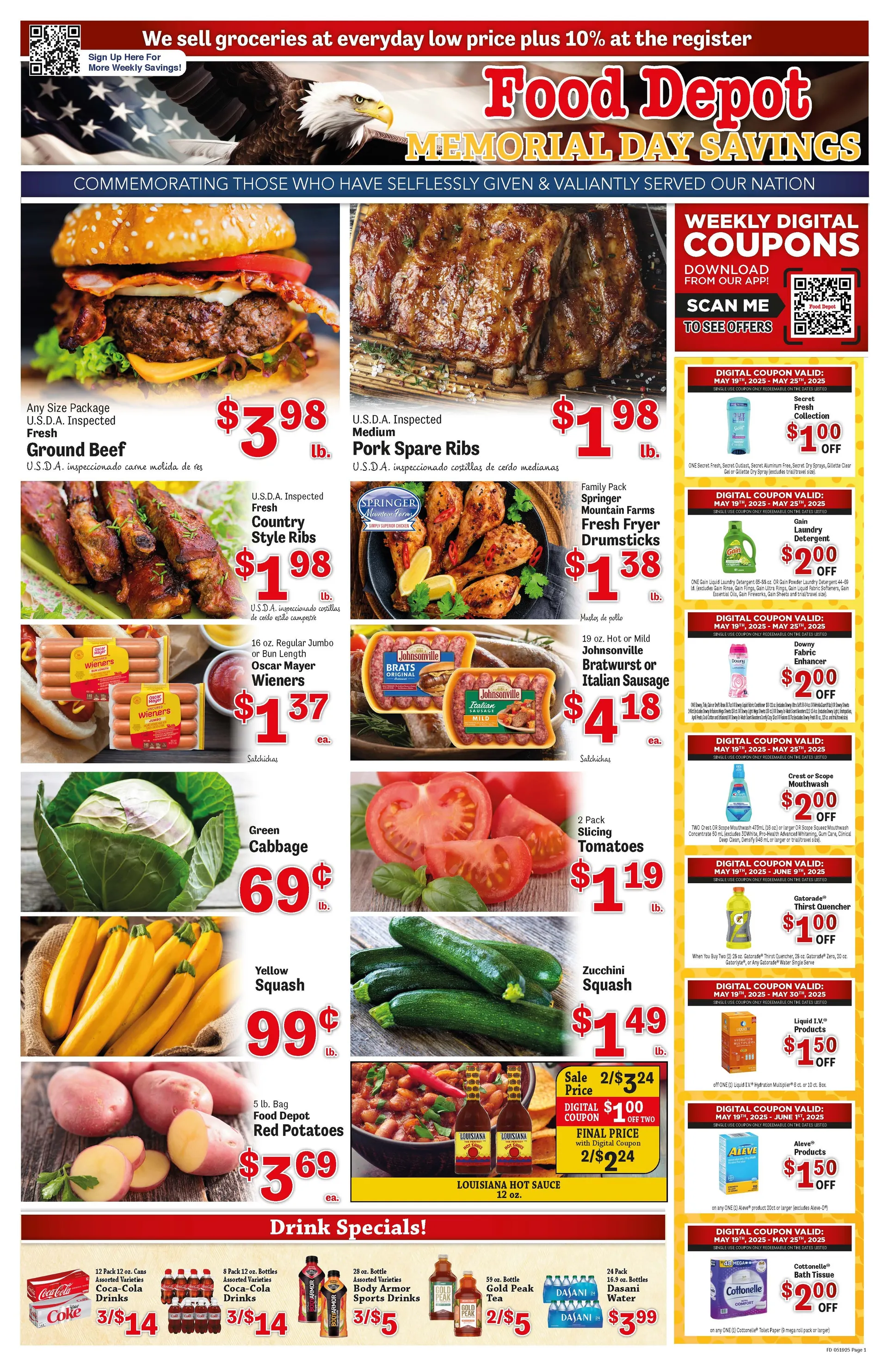 Weekly ad Food Depot Weekly Ad from May 23 to May 31 2025 - Page 1