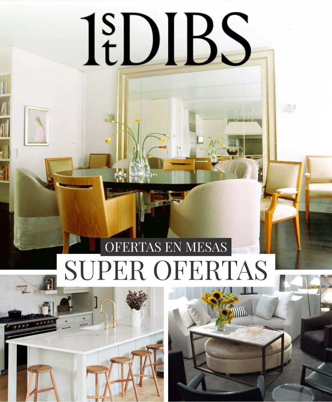 1st dibs ofertas en mesas - 5 de agosto 10 de agosto 2024