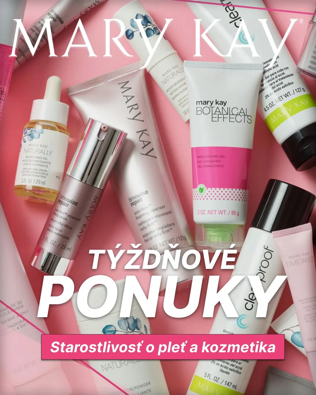 Leták: Mary Kay - Starostlivosť o pleť a kozmetika od 6. augusta do 11. augusta 2023 - Prehľad Stránky 1