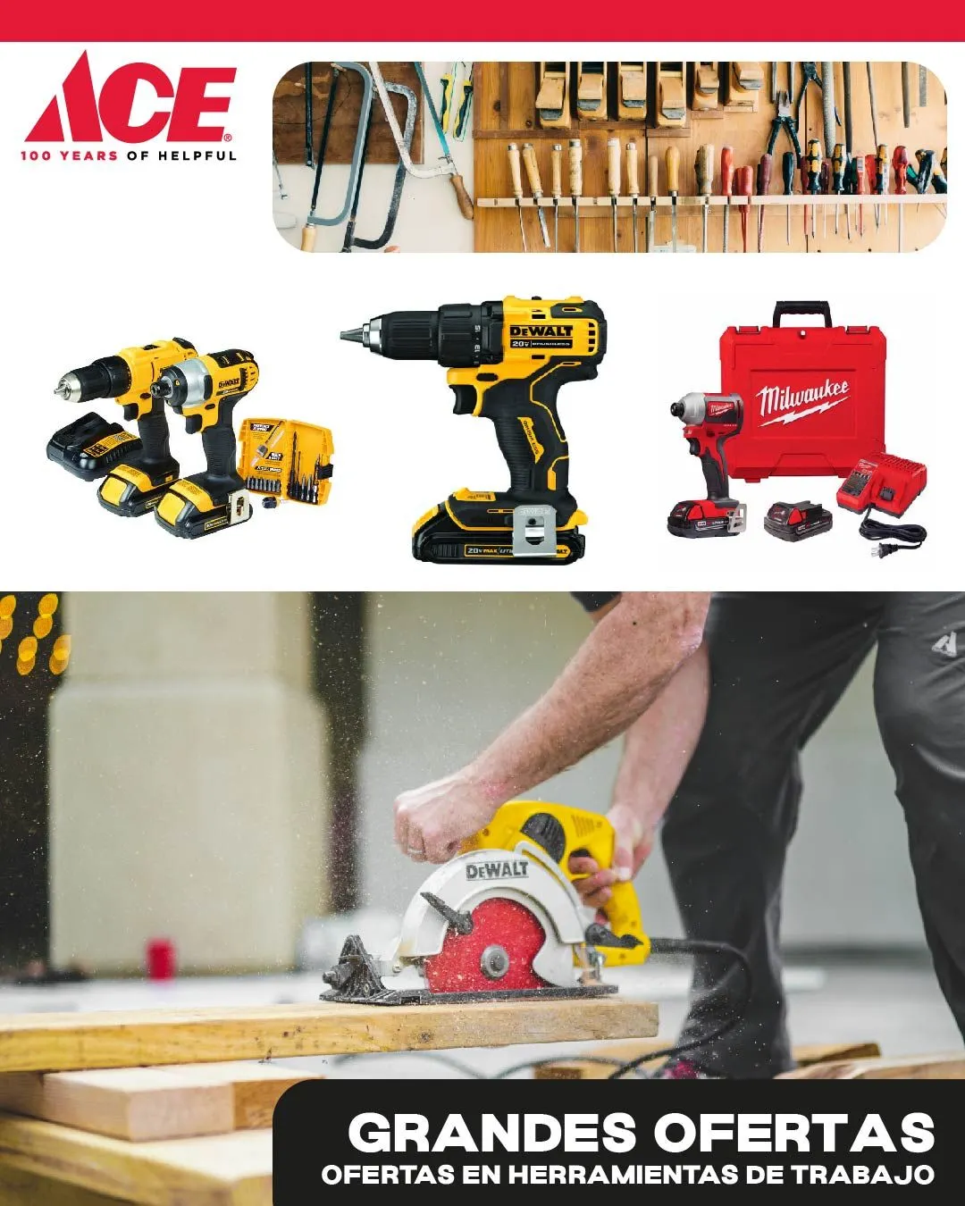 ACE Hardware Ofertas: Herramientas - 5 de agosto 10 de agosto 2024