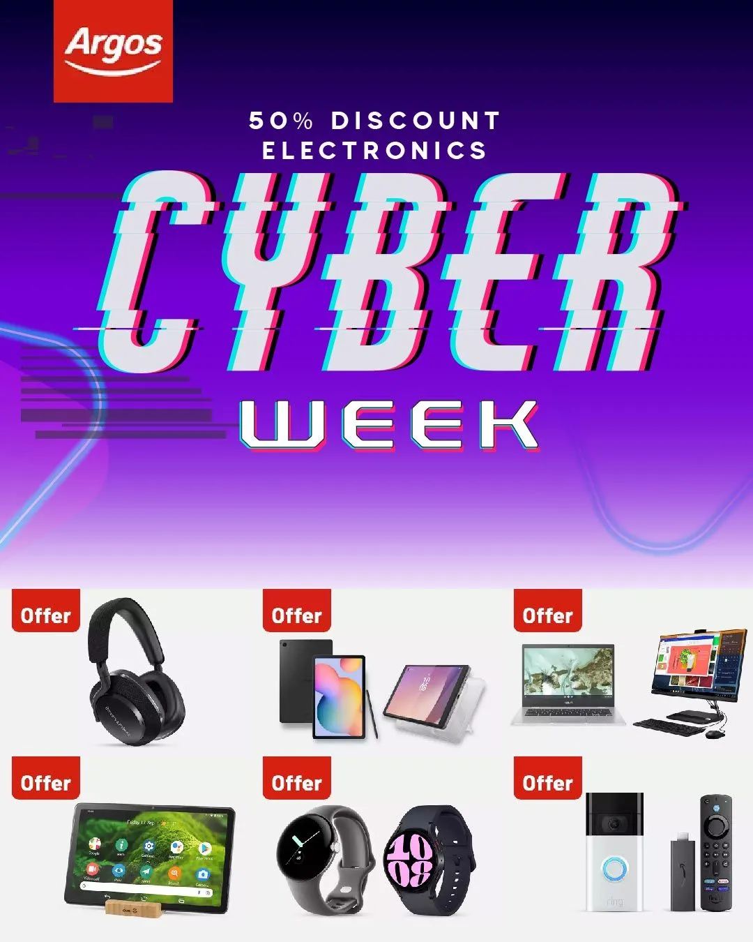 Argos - Cyber Monday Offers from 26 November to 1 December 2023 - Catalogue Page 1