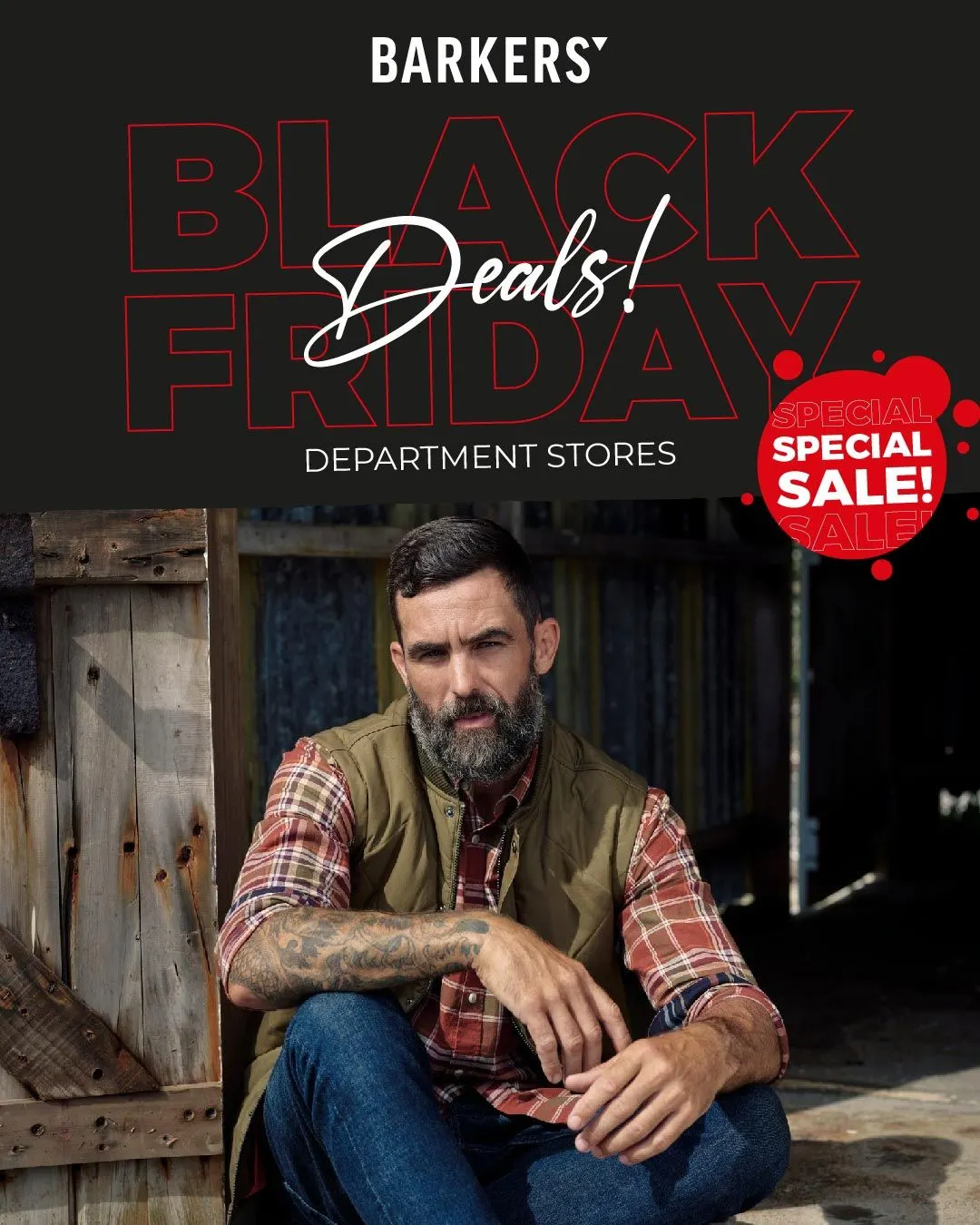 Barkers Men's Clothing Offers from 8 December to 23 December 2025 - Catalogue Page 1