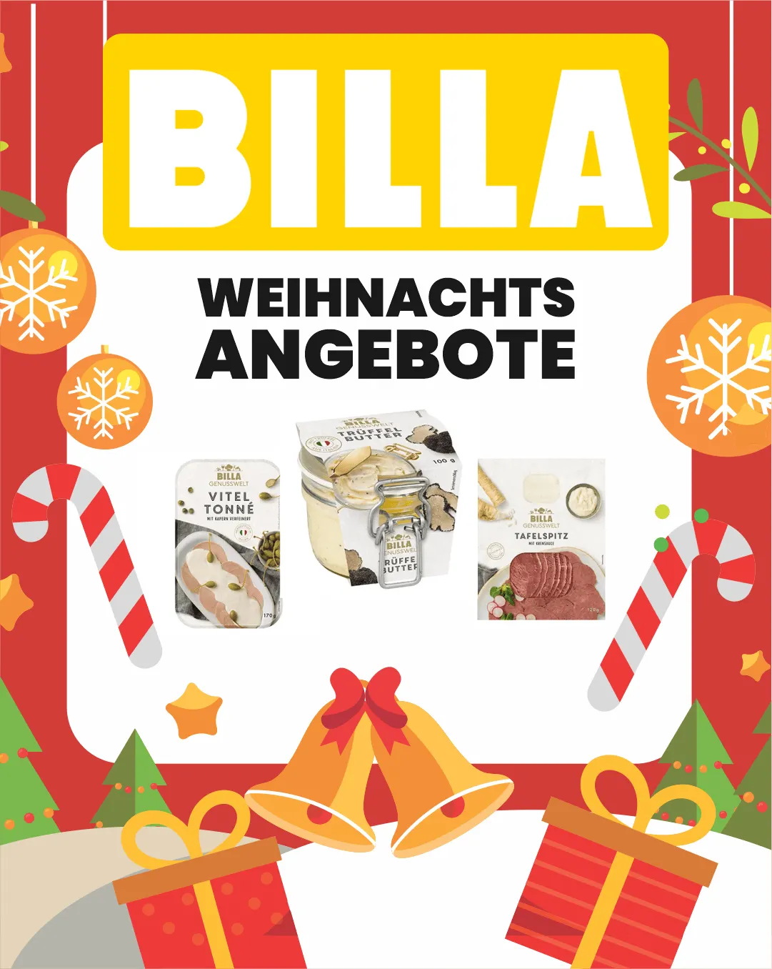 Billa - Weihnachts sale von 7. Dezember bis 12. Dezember 2023 - Flugblätt seite  1