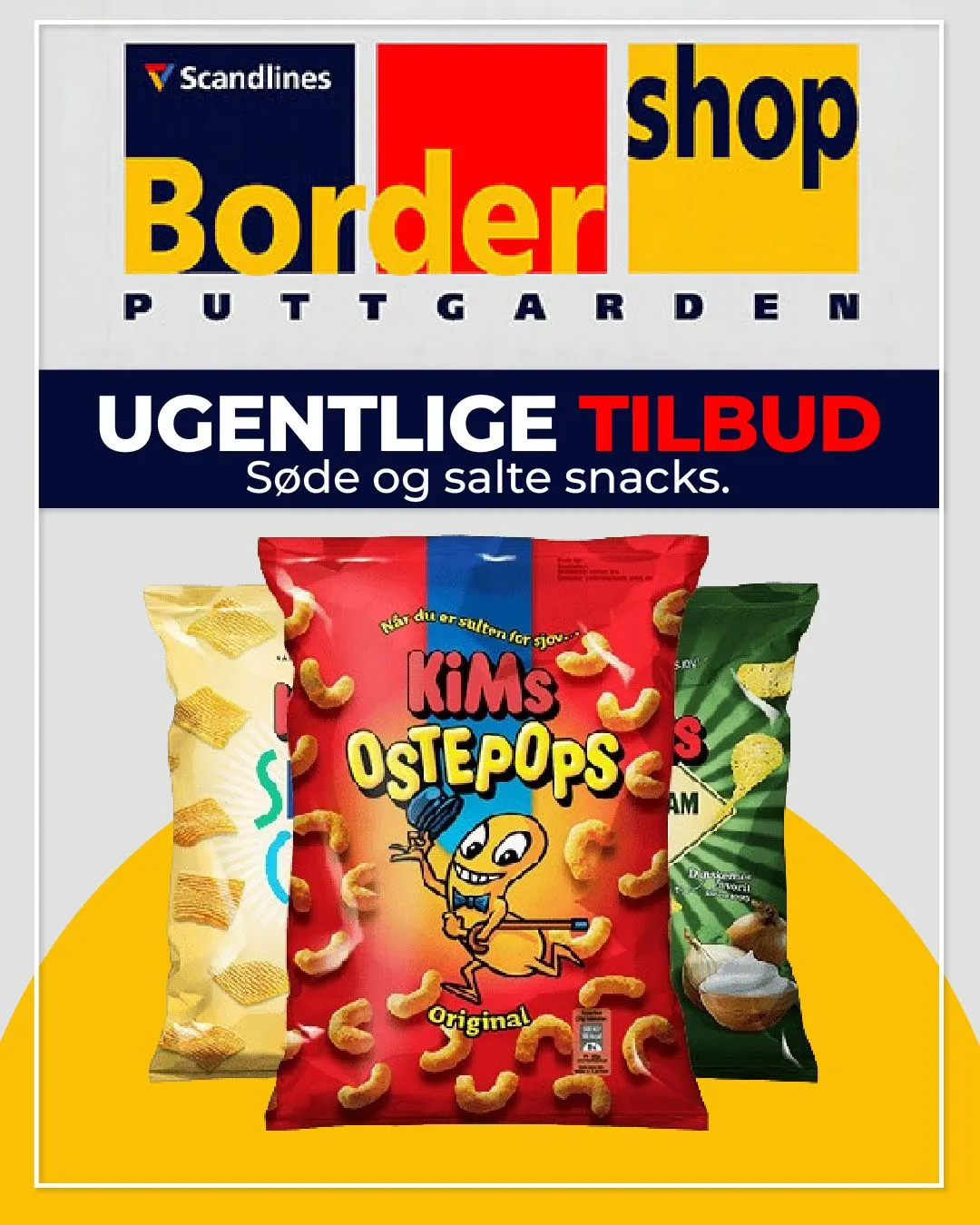 Tilbud på søde og salte snacks. Gyldig indtil 29. maj - 3. juni 2024 - tilbudsavis side 