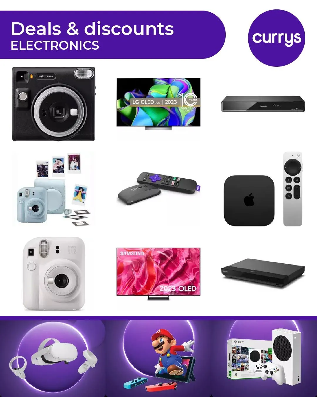 Currys Deals Electronics - 1 August 16 August 2025