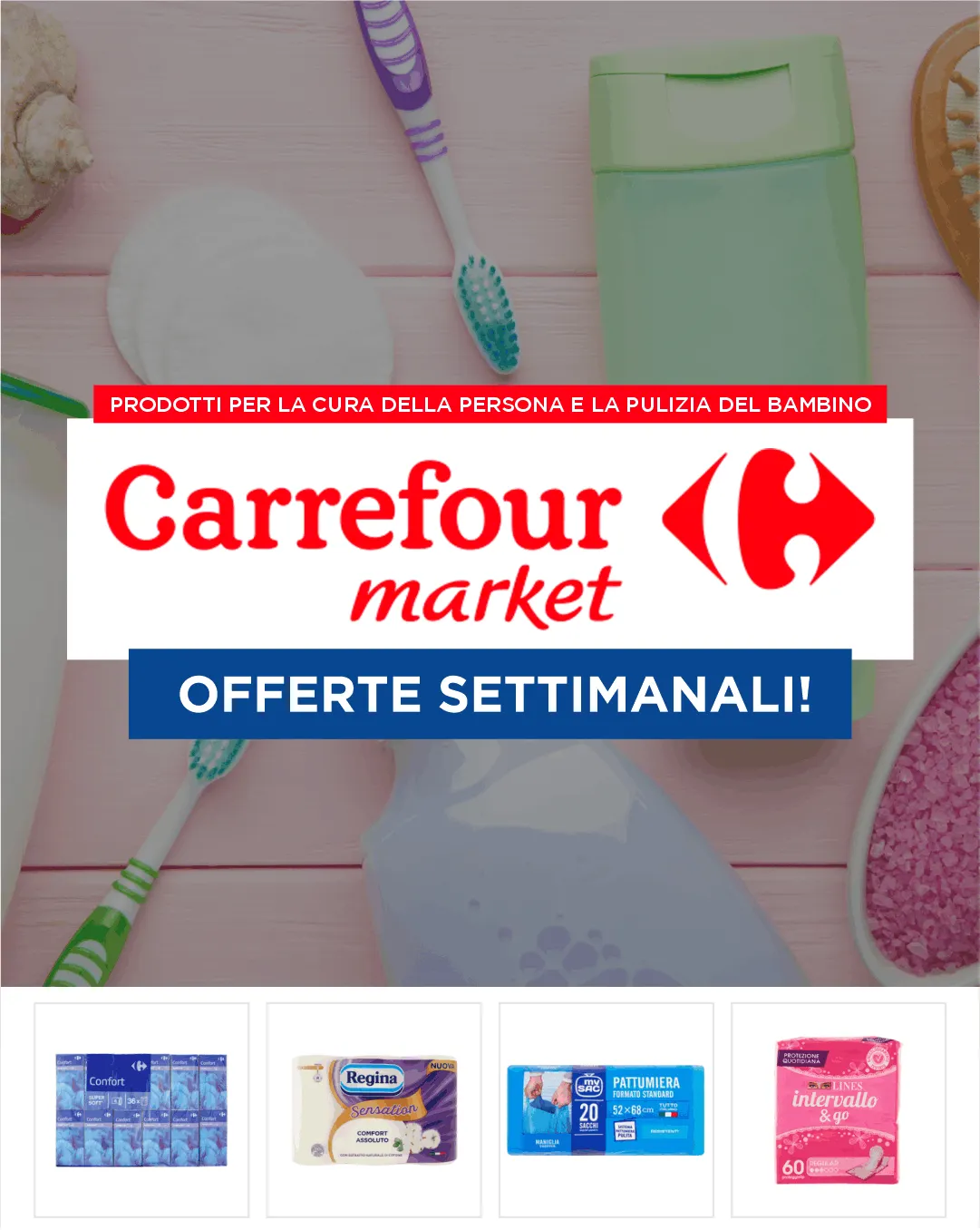 Carrefour Market - Supermercati da 3 febbraio a 8 febbraio di 2024 - Pagina del volantino 1