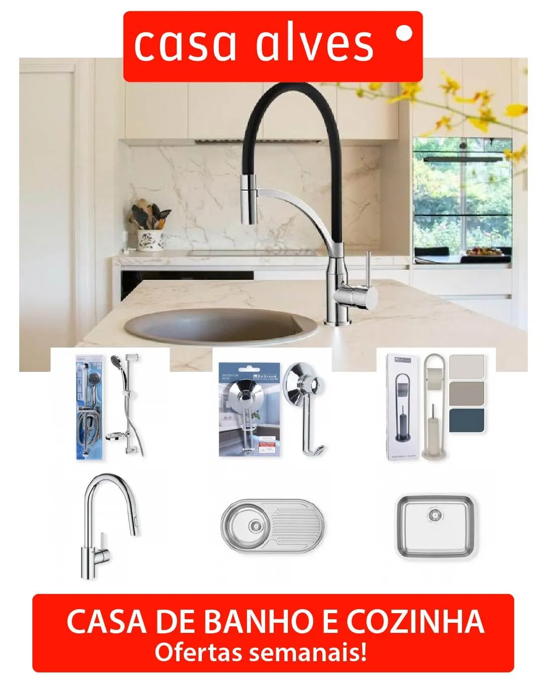 Folheto Casa Alves - Casa de banho e cozinha de 27 de março até 1 de abril 2024 - Pagina 