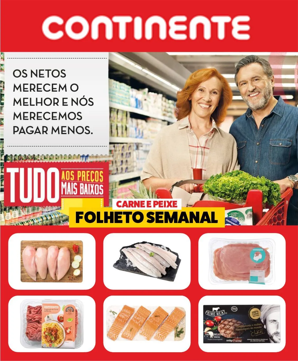 Folheto Continente Bom Dia Promoções Carne Peixe de 29 de setembro até 4 de outubro 2024 - Pagina 1