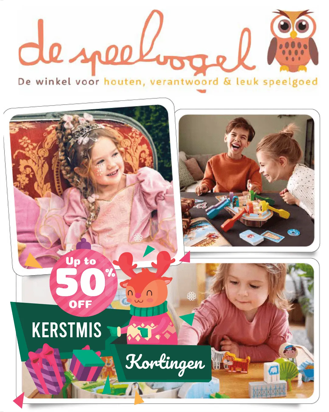 De Speelvogel Kerstmis Kortingen van 21 januari tot 5 februari 2026 - folder pagina 1