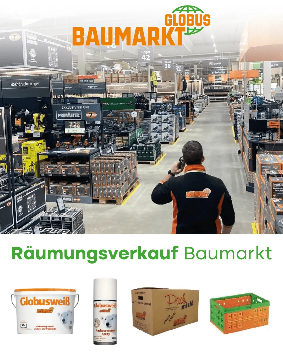 Globus Baumarkt angebote Baumarkt von 6. September bis 21. September 2025 - Prospekt seite 1