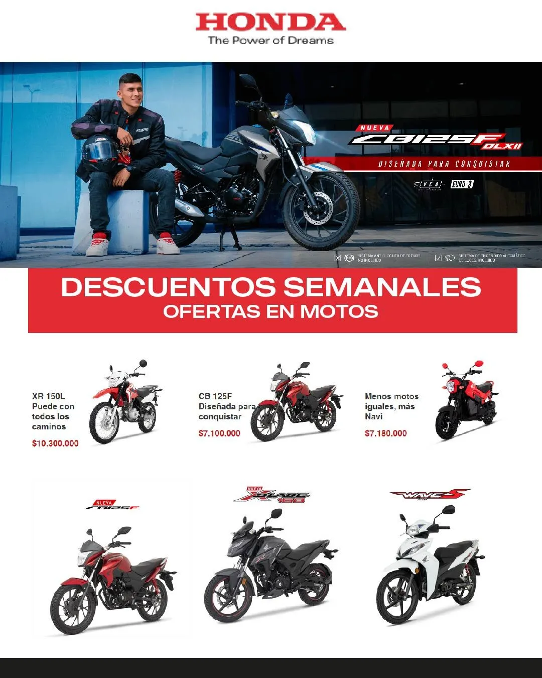 Catalogo de Honda ofertas en motos 29 de junio al 4 de julio 2024 - Pag 