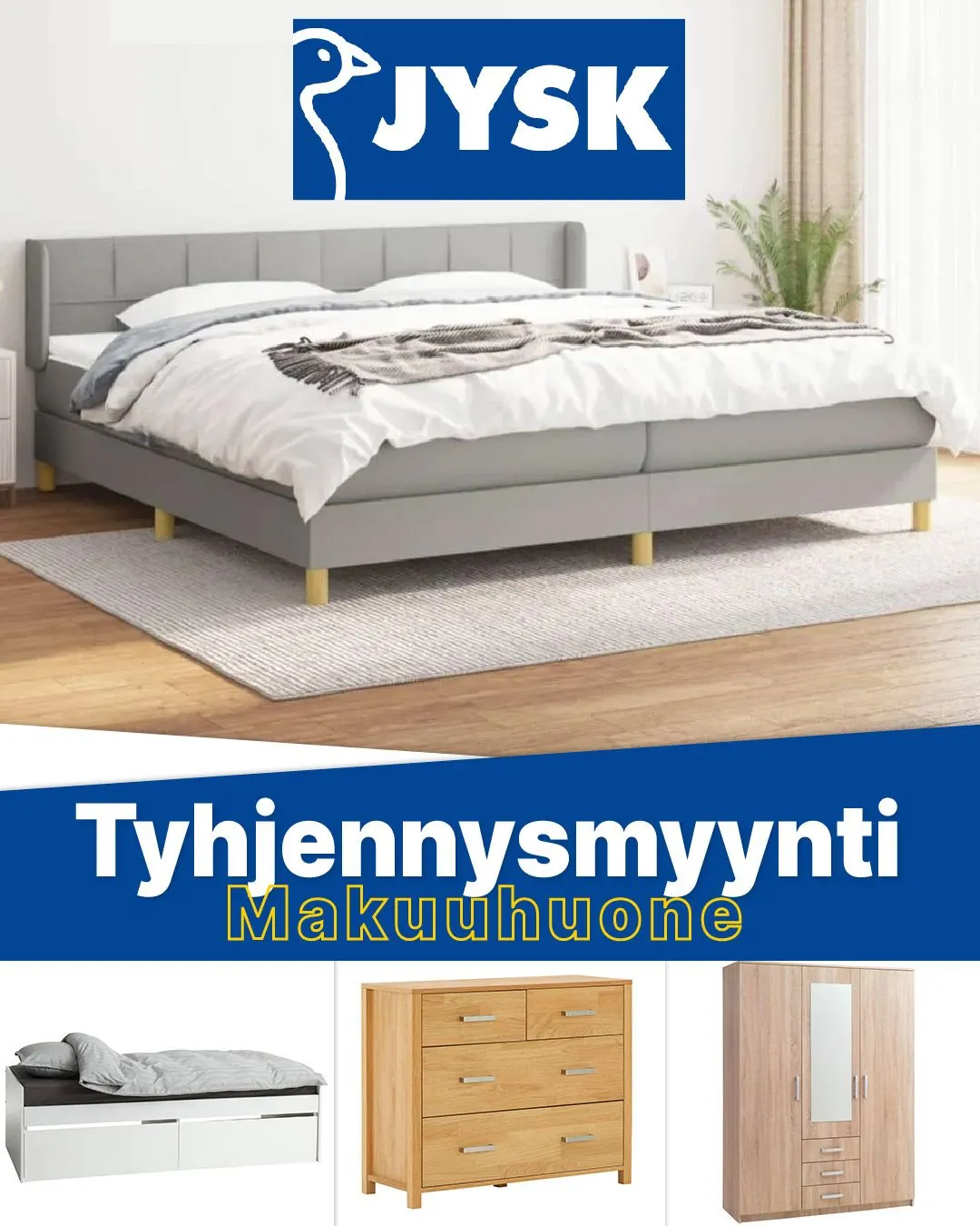 JYSK tarjoukset Makuuhuone voimassa alkaen 3. elokuuta - 18. elokuuta 2025 - Tarjouslehti sivu