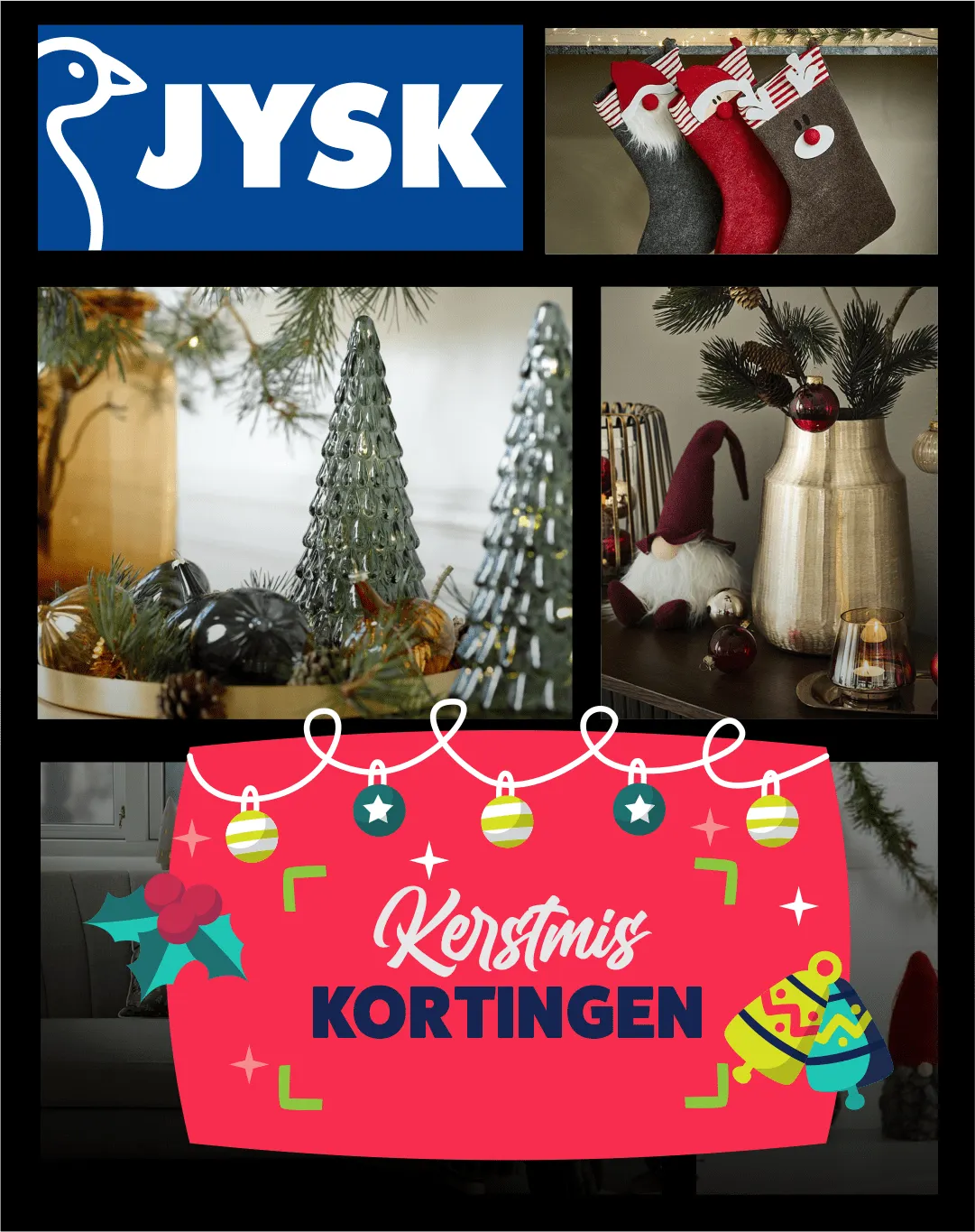 JYSK Kerstmis Kortingen van 22 december tot 6 januari 2026 - folder pagina 1