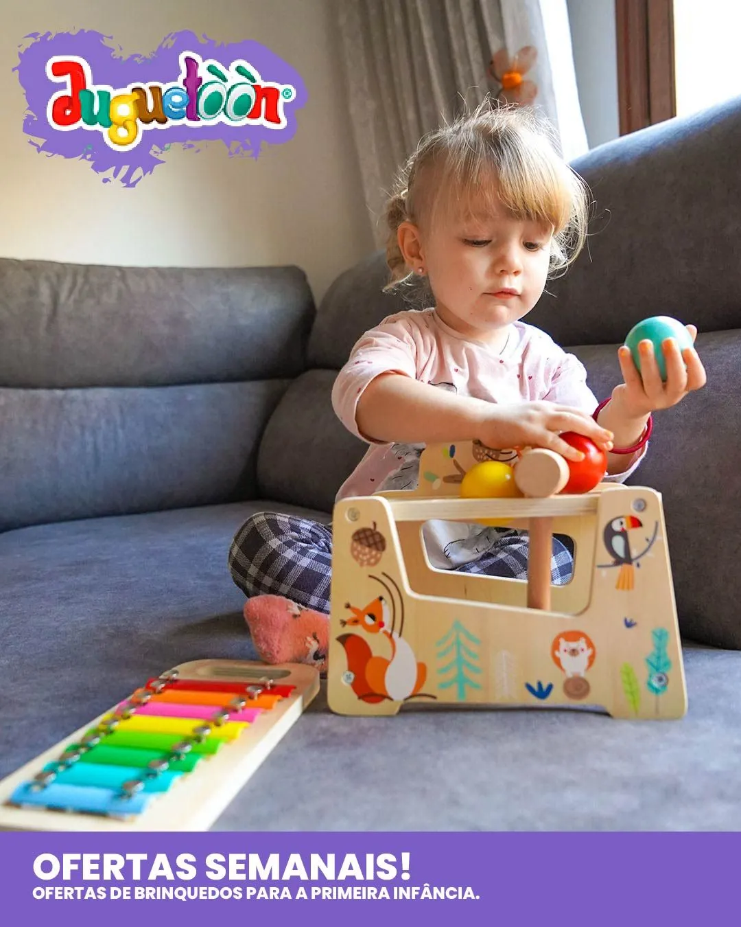 Folheto Ofertas de brinquedos para a primeira infância. de 7 de maio até 12 de maio 2024 - Pagina 