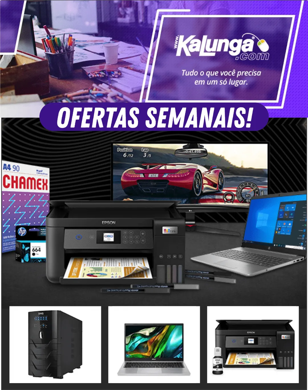 Kalunga Ofertas Informática - 2 de novembro 17 de novembro 2025