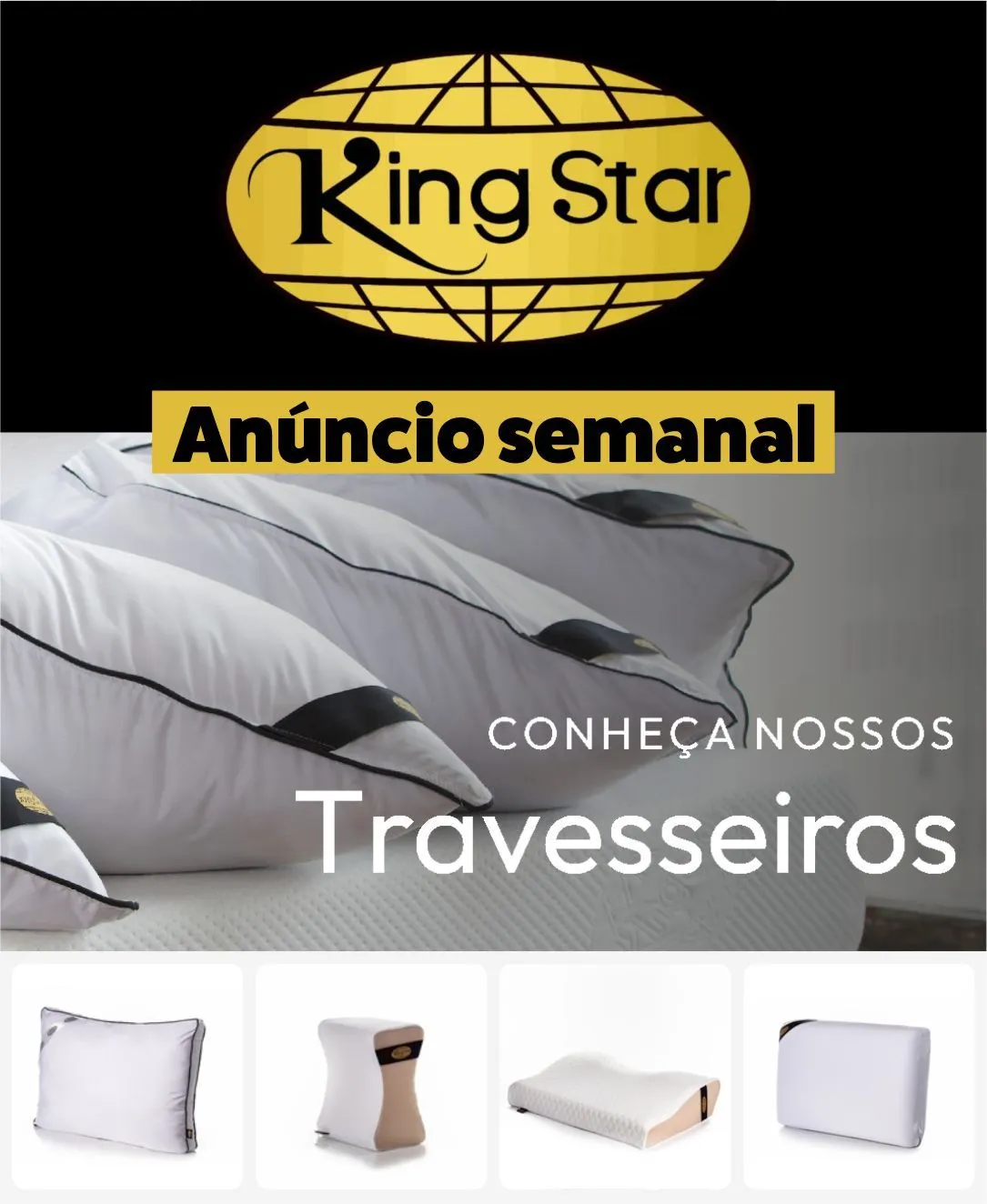 Encarte de King Star Ofertas Camas e Travesseiros 16 de outubro até 31 de outubro 2025 - Pagina