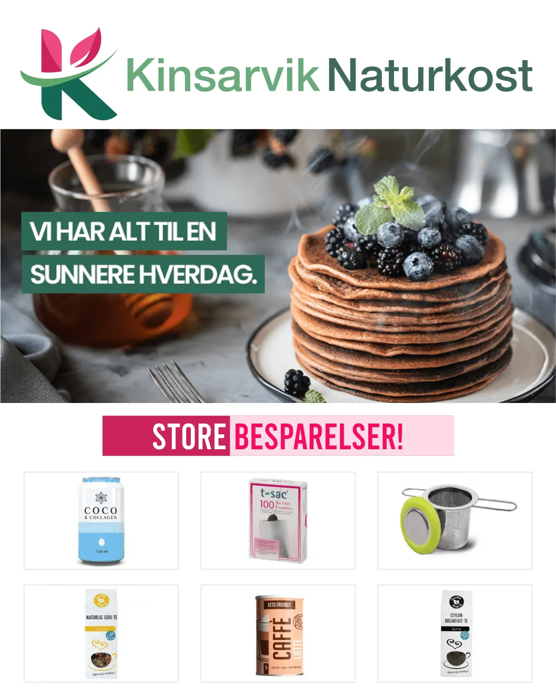 Kinsarvik Naturkost fra 6. september til 11. september 2023 - kundeavisside 1