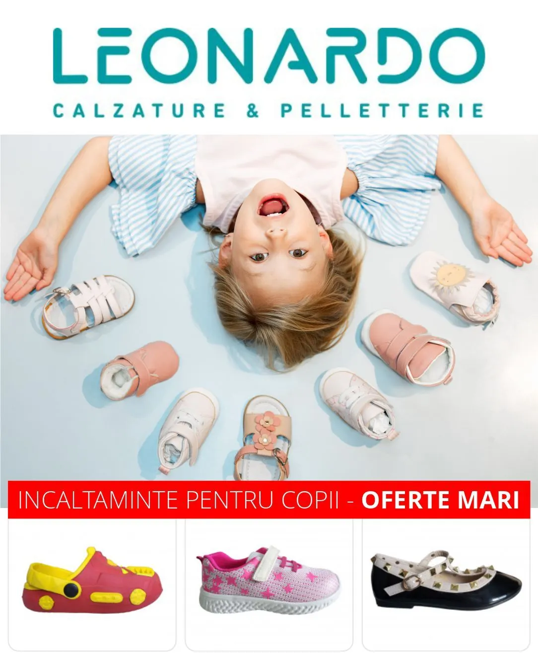Catalog Leonardo Oferte: Încălțăminte Copii de la 15 iunie până la 20 iunie 2024 - Revista Pagina