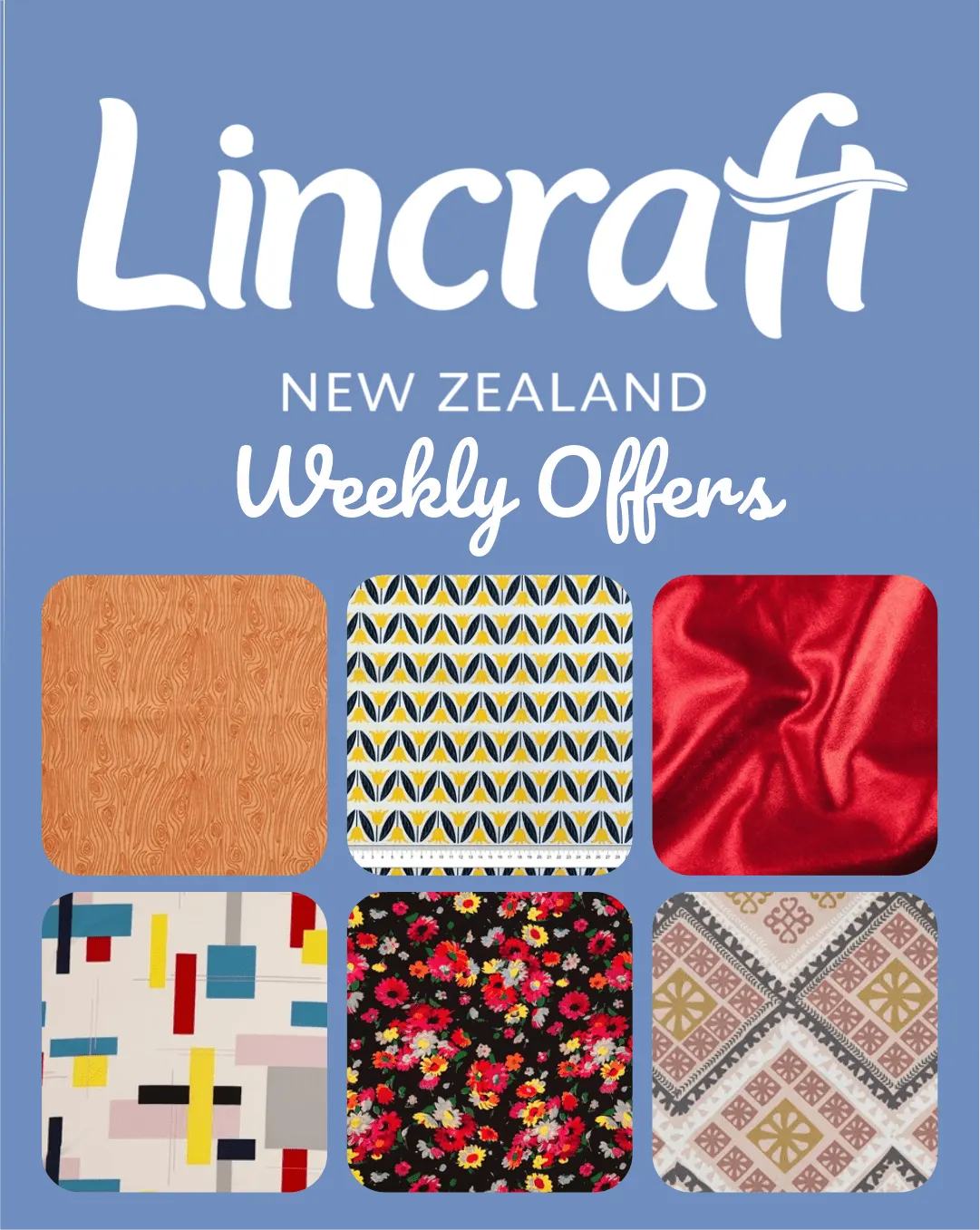 Lincraft Fabric Deals - 4 August 9 August 2024