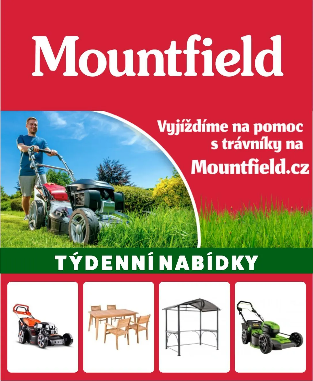 Mountfield sleva vše pro zahradu - 12. listopadu 27. listopadu 2025