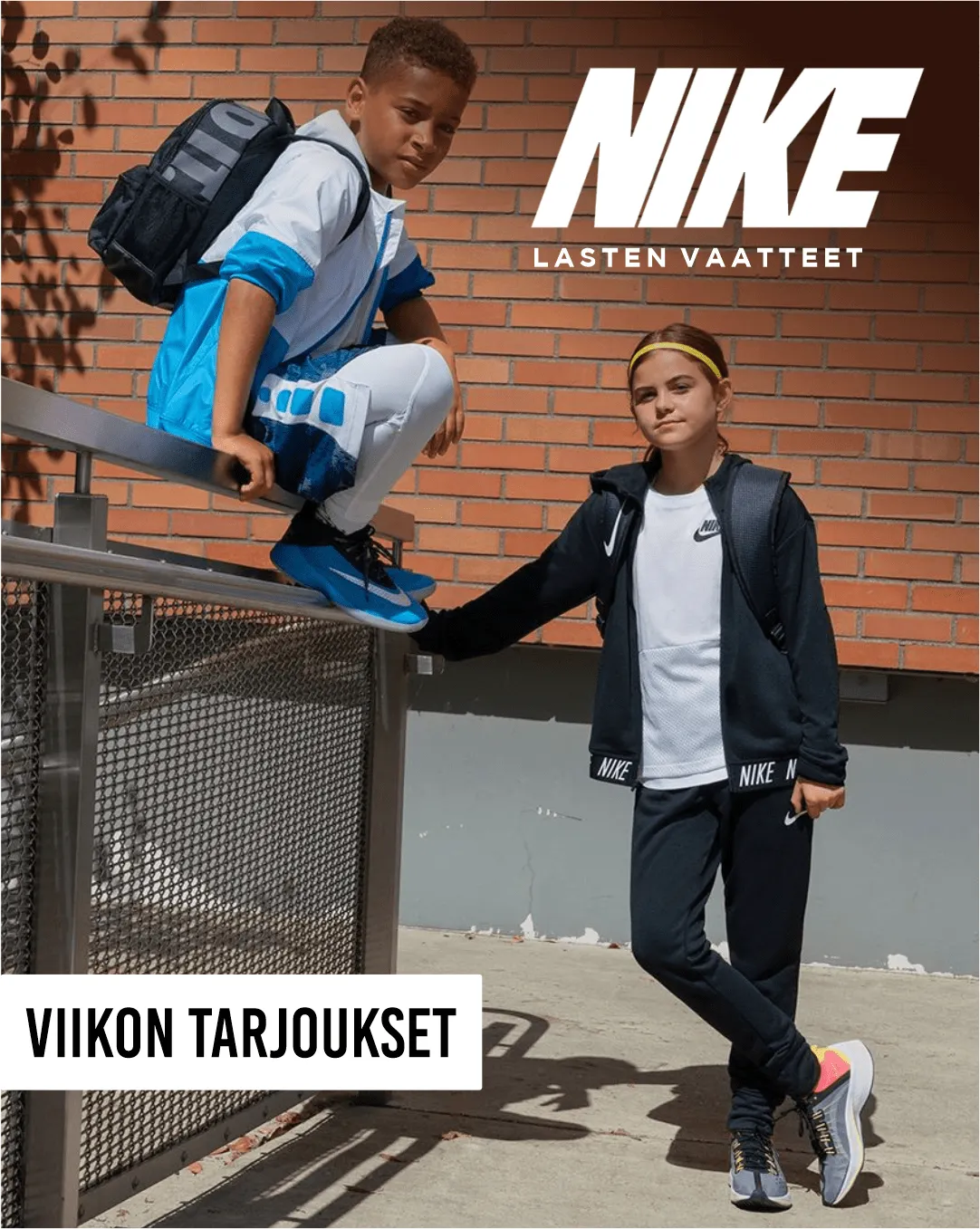 Nike tarjoukset Lasten Urheilu voimassa alkaen 4. heinäkuuta - 9. heinäkuuta 2024 - Tarjouslehti sivu 