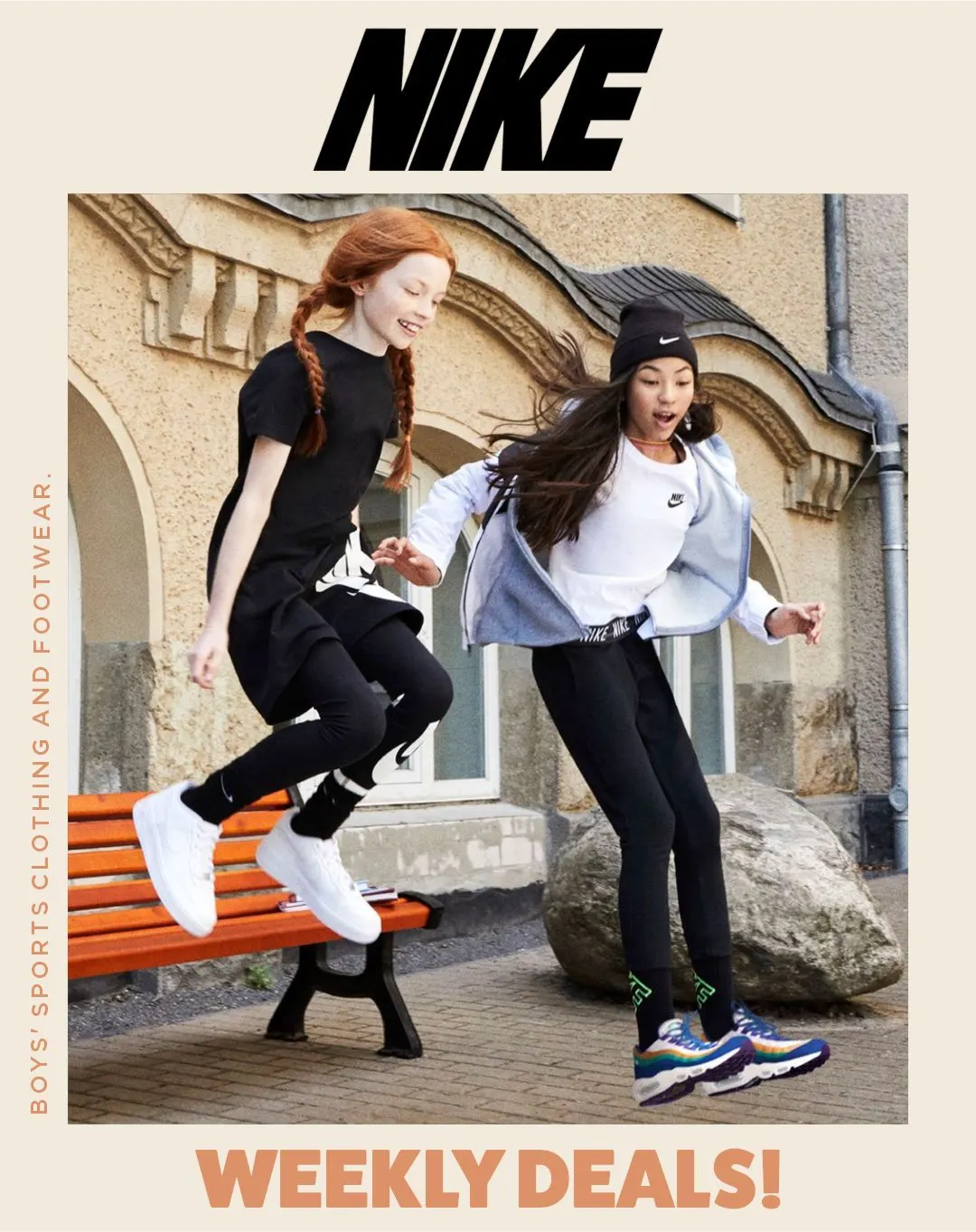 Offers on boys' sports clothing and footwear. from April 30 to May 5 2024 - flyer page 