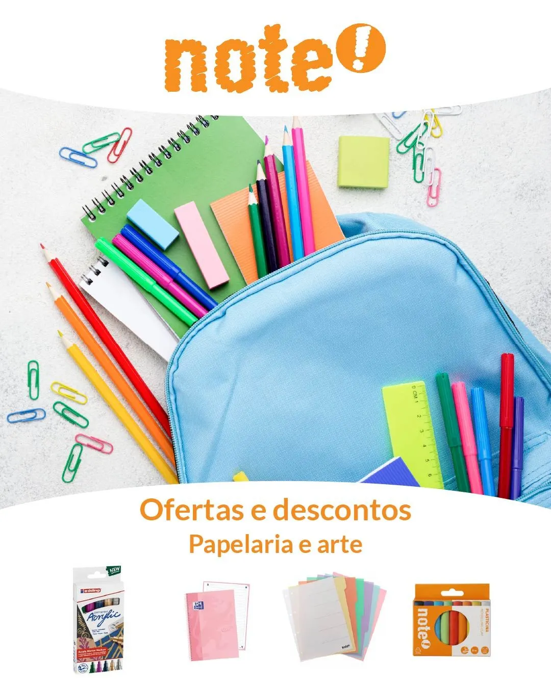 Folheto note! Promoções Papelaria Arte de 17 de junho até 22 de junho 2024 - Pagina