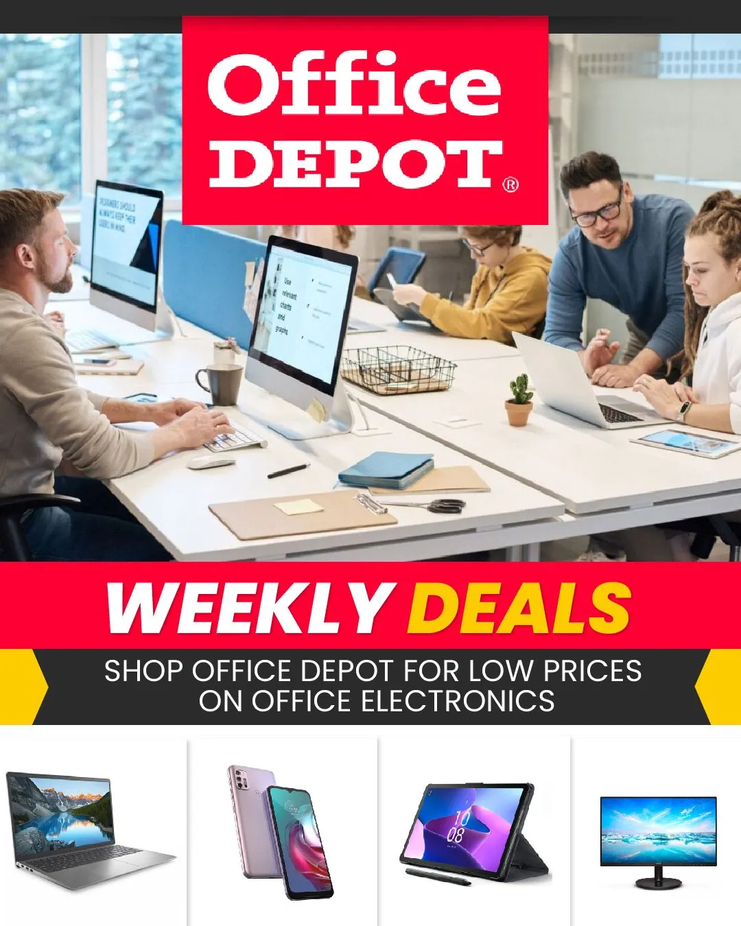 Weekly ad Office Depot Electronics Deals from October 26 to November 3 2024 - Page 1