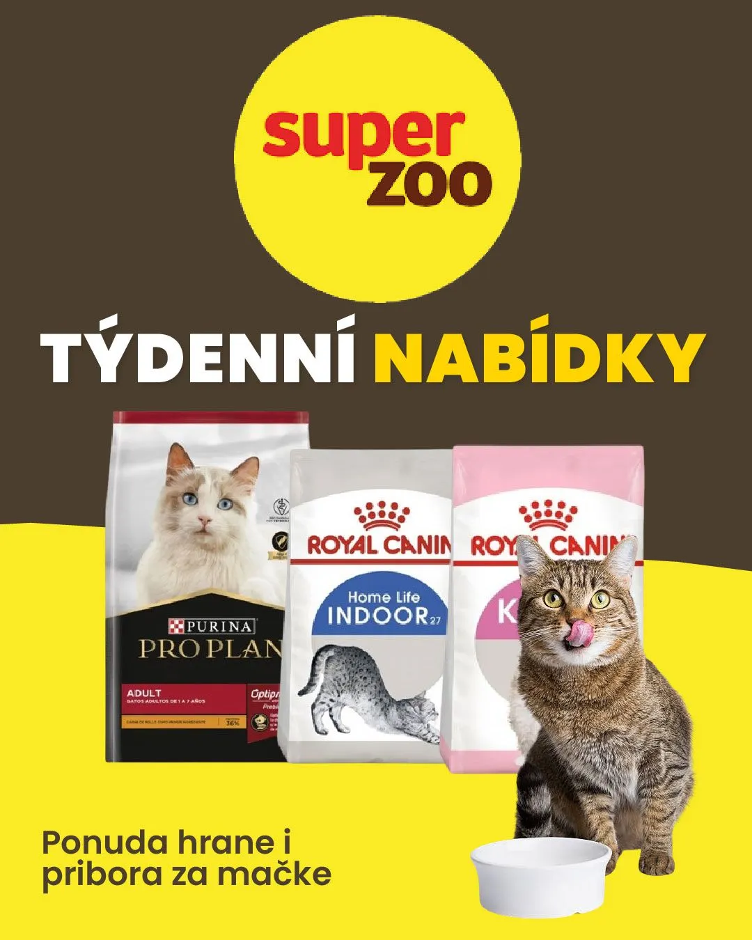 Ponuda hrane i pribora za mačke. - 11. června 16. června 2024