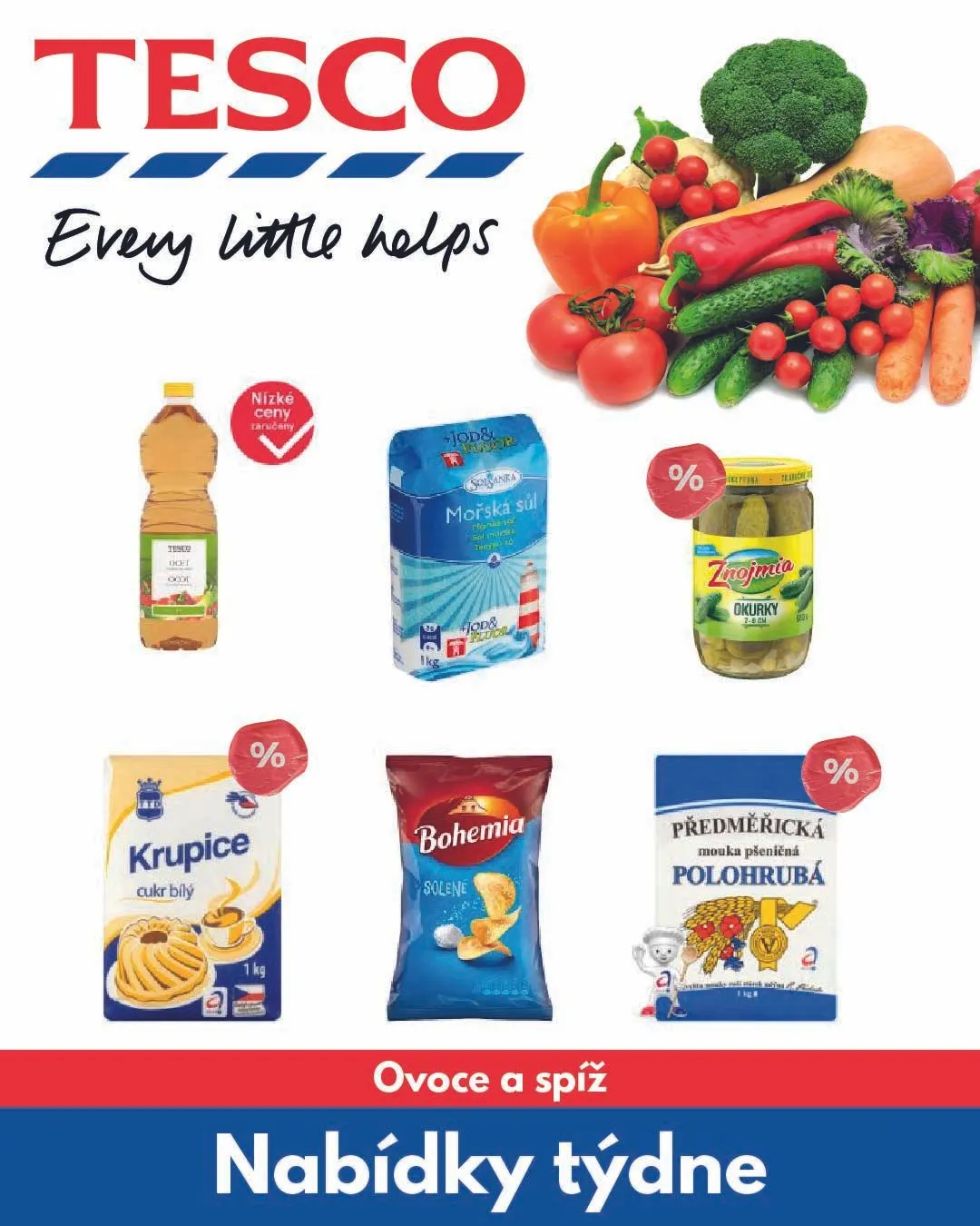 TESCO sleva ovoce a spíž - 19. prosince 27. prosince 2024