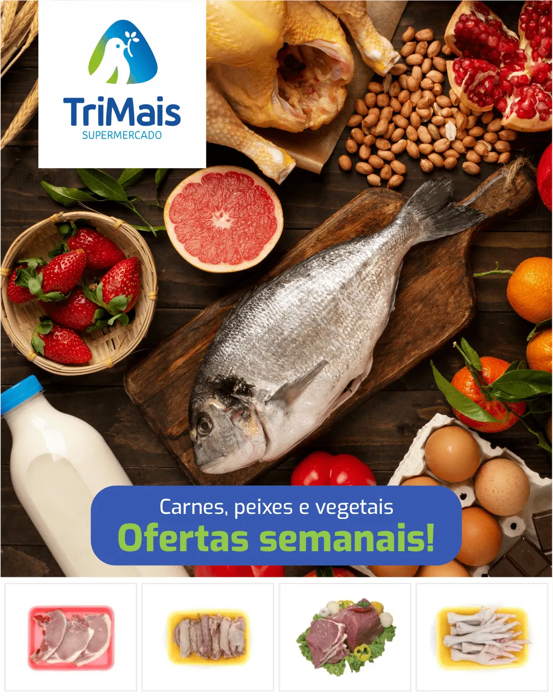 Encarte de Trimais Supermercado 22 de abril até 27 de abril 2024 - Pagina 1